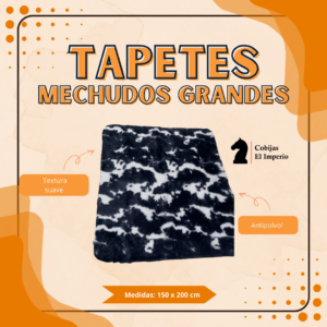 Tapete mechudo unicolor