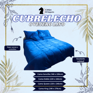 Cubrelecho ovejero liso