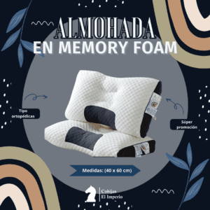 Almohada en memory foam ortopédica