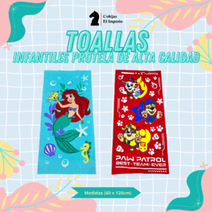 Toallas infantiles en protela de alta calidad
