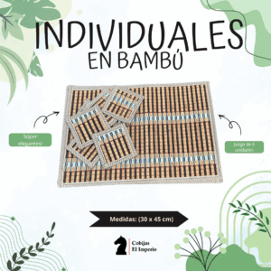 Individuales de Bambú x6