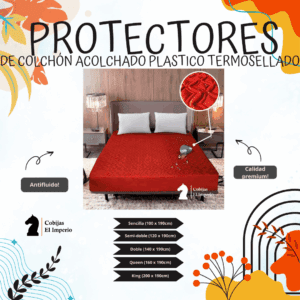 Protector de Colchón Acolchado Plástico Termosellado