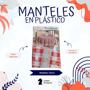 Mantel en Plástico para 6 Puestos